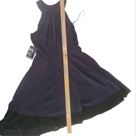 Express NWT Purple Sleeveless Dress Sz 2 Classic Minimalist Cocktail Party - Picture 10 of 16